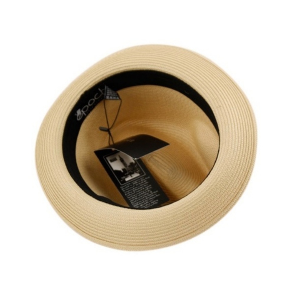 Men's Natural Color Fedora Hat - Picture 2 of 2